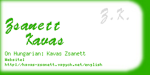 zsanett kavas business card